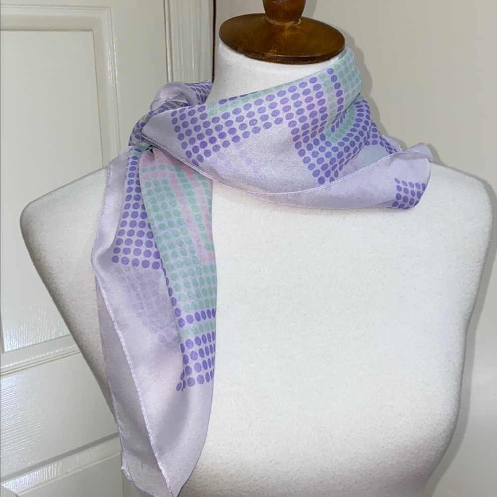 Vintage Morsly NY Made In Italy Polyester Scarf